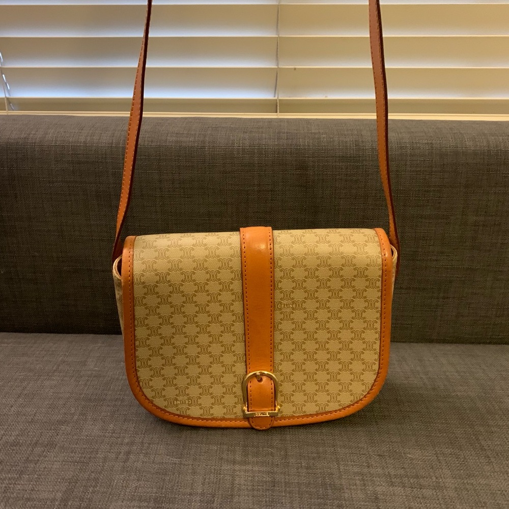 Authentic Celine vintage small shoulder bag